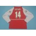 Arsenal 02/04 Home Red Long Sleeve Soccer Jersey